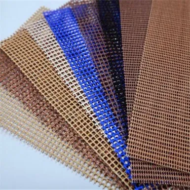 PTFE-coated fiberglass mesh material in multiple colors