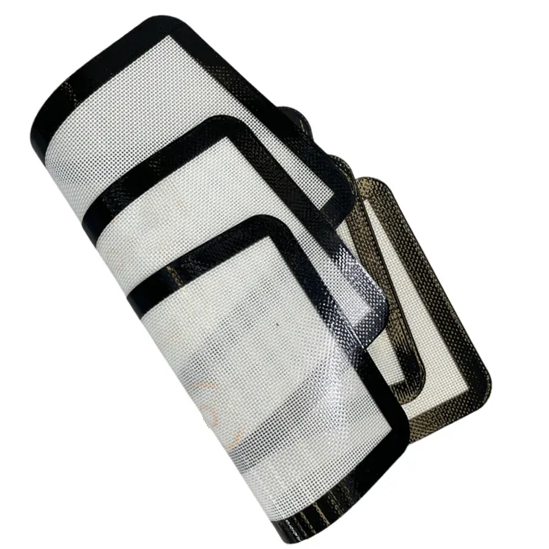 Silicone mesh baking mat used as reusable bakery tray liner