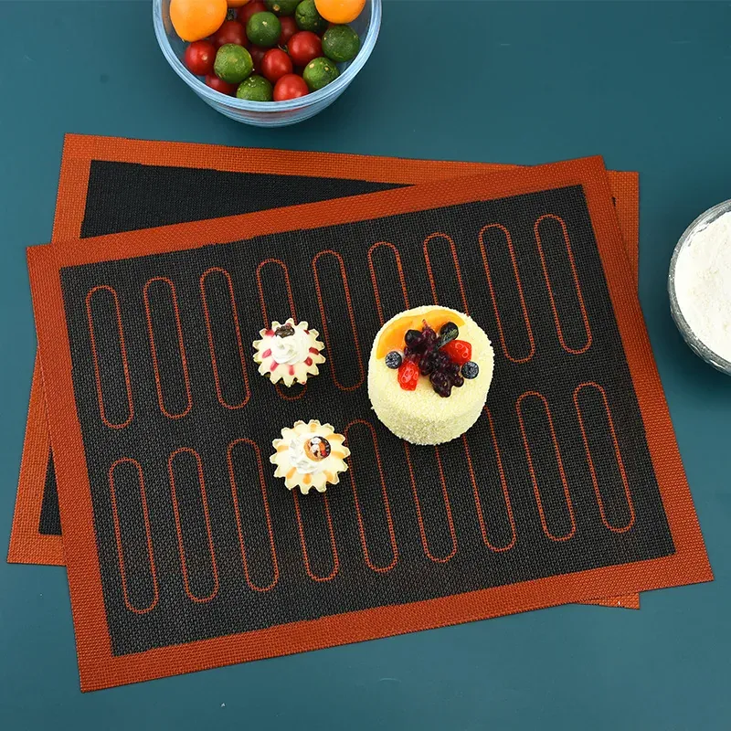 Reusable silicone mesh baking mats supplied for bakery and food processing