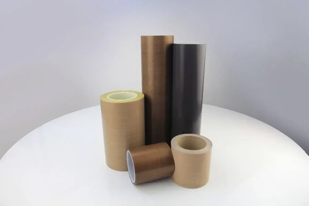 Close-up of PTFE coated fiberglass tape surface
