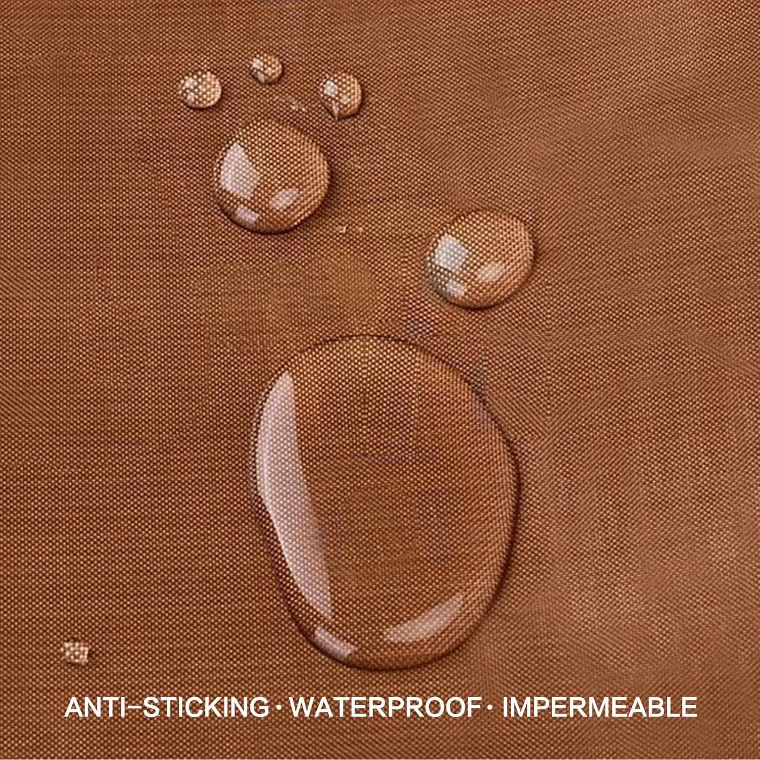 Waterproof non-stick surface demonstration on PTFE coated fabric