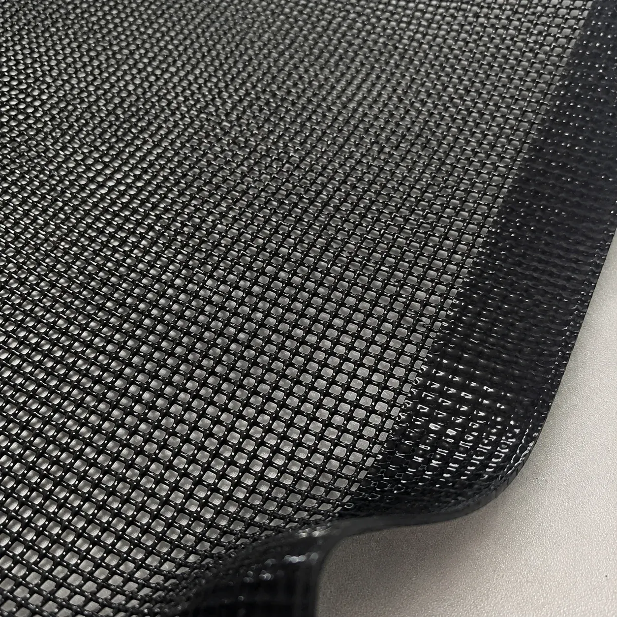 Close-up of silicone mesh mat texture